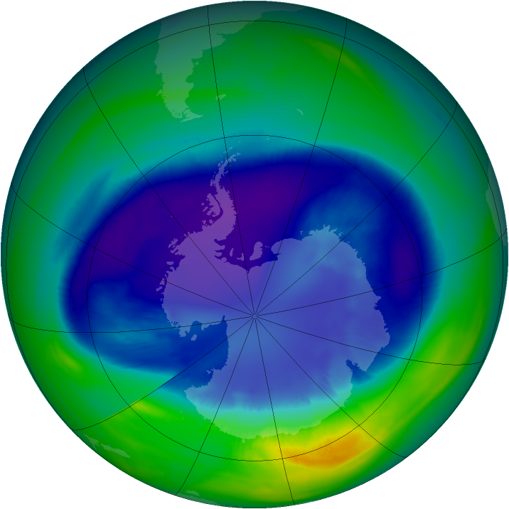 Ozone Map 2005-09-07